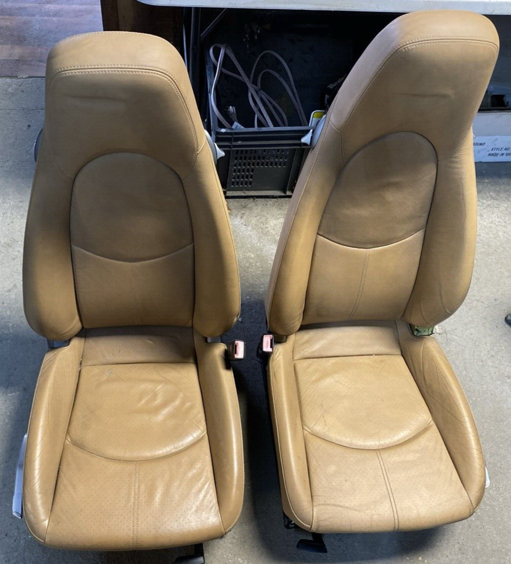 2005-2008 Porsche 911 997 987 Boxster Cayman Driver Seat Set tan