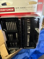 Sears Craftsman Nos 32pc Screwdriver Set Case Phillips Flathead Torx Sqr 26458