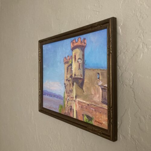 Vintage Original Öl - Plein Air Impressionist Architektur Landschaft - signiert - Bild 9 von 9