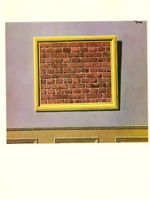 1974 Vintage MAGRITTE "THE EMPTY PICTURE FRAME" COLOR offset Lithograph Print