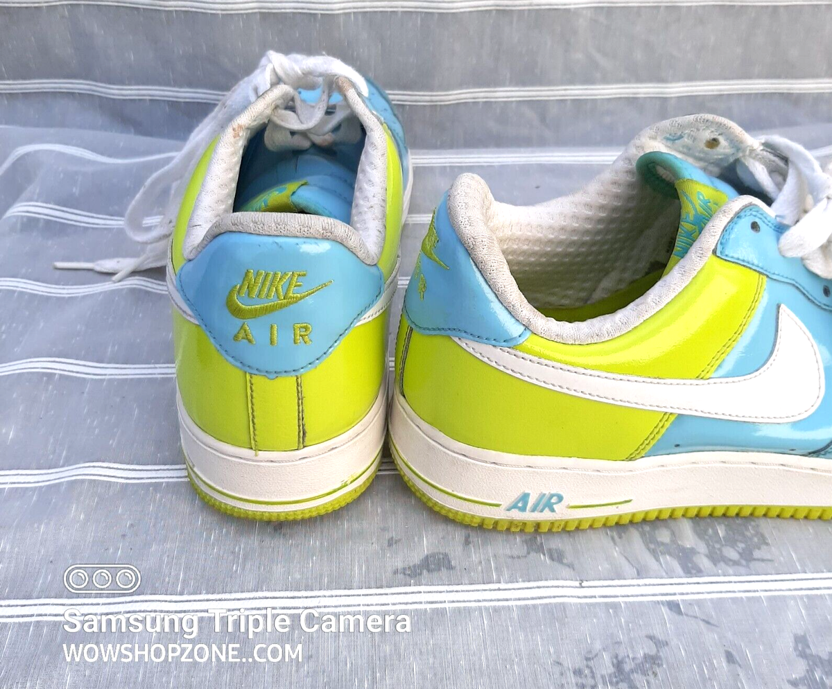 NIKE Air Force 1 Low Premium Flash Patent Pixie Blue 312945 