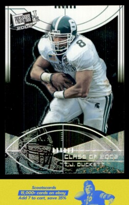 2002 Press Pass JE T.J. Duckett Class of 2002 #CL2 Michigan State Spartans