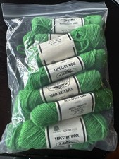 Elsa Williams Green 40 Yd Tapestry Wool For Needlepoint 11 Skeins