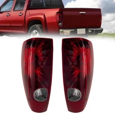 Tail Light Compatible with 2004-2012 Chevy Chevrolet Colorado & GMC Red 
