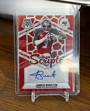 Panini 2024 Mosaic Scripts Red Wave Prizm Jameis Winston Auto Tampa Bay Bucs