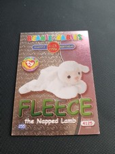 1999 Beanie Babies card 255 Fleece the napped lamb - Green