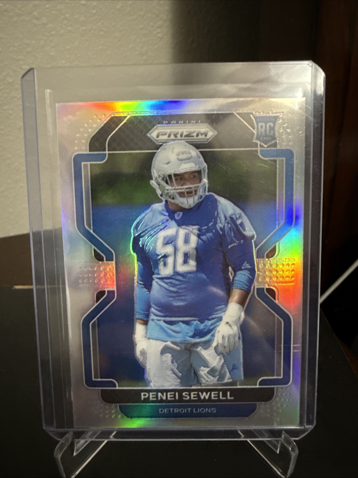 2021 Panini Prizm Rookie Penei Sewell #429 Silver Prizm Detroit Lions RC