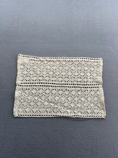 Handmade Crochet Lace Doily Table Runner 60 Cotton 40 Polyester Cream 12x18"
