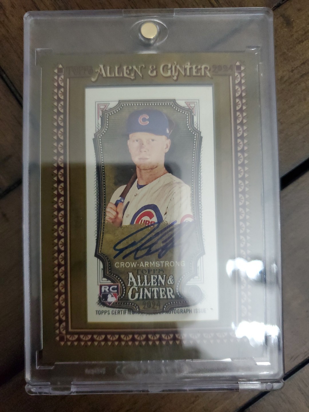 2024 Topps Allen & Ginter Pete Crow Armstrong Mini Framed Auto RC Rookie #MA-PC