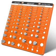 54 Nut and Bolt Thread Checker Standard and Metric,Bolt Size and Thread Gauge...