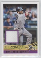 2018 Panini Donruss Retro 1984 Materials Gold 60/99 Dustin Pedroia #R84-DP 2r7
