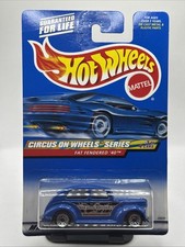 Hot Wheels Circus On Wheels Fat Fendered '40 Blue Diecast Toy Car New