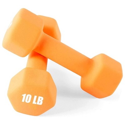 Weights Dumbbells 10 Colors Options Fitness Neoprene Dumbbell Weight Pairs wi...