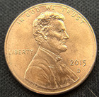 2015 Lincoln Shield Cent DDO-001 Doubled Die Obverse RD Red Variety Error Coin — photo 1