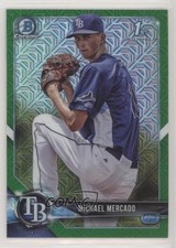 2018 Bowman Mega Box Green Mojo Refractor 40/99 Michael Mercado #BCP16 2ct