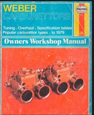 Haynes Weber Carburetors Owners Workshop Manual Tuning Overhaul Mn2942