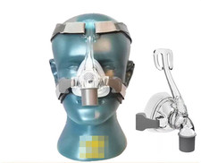Nasenmaske NM2 Nase Schlafapnoemaske Atemmaske für CPAP Therapie + Kopfbänderung