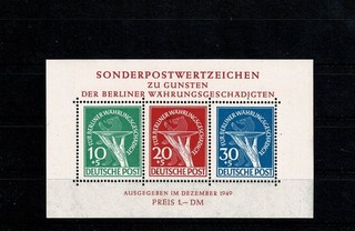 Berlin Bl. 1 Währungsgeschädigte 1949 postfrisch 64 563