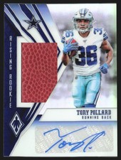 2019 Panini Phoenix Rookie Patch Auto RPA Football /149 Tony Pollard Rookie JM9