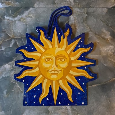 Vintage 90s Amscan Celestial Sun & Moon Lot Hanging Decoration Gift Bag (FLAWS)!