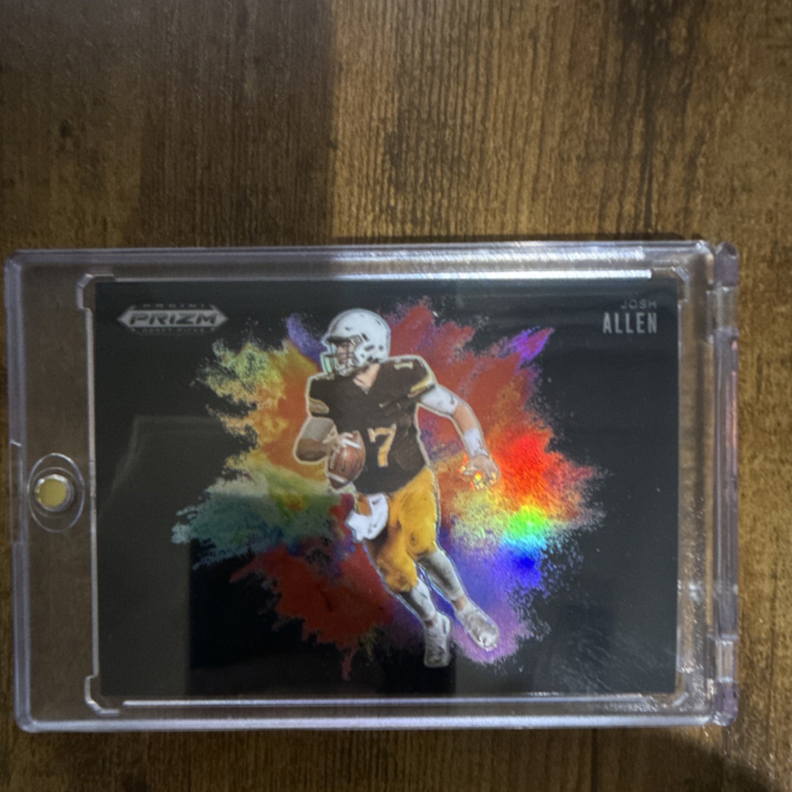 2025 Panini Prizm Draft Picks Josh Allen Color Blast Insert #25 Wyoming Cowboys