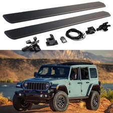Electric Running Boards Power Side Steps Fits For Jeep Wrangler 4-door 2018-2025