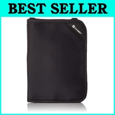 Compact RFID Blocking Passport Wallet in Black