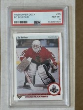 1990 Upper Deck - Ed Belfour #55 Rookie Card:  Graded PSA 8 NM-MT. rookie card picture