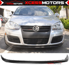 For 05-10 Volkswagen Golf Gti Mk5 Jetta Euro Style Front Bumper Lip Unpainted Pu