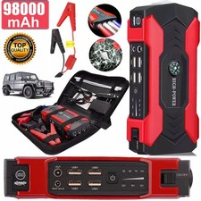 99800mAh Auto KFZ Starthilfe Jump Starter 12V Ladegerät Booster Power Bank PKW