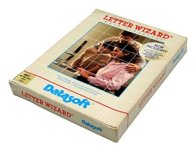LETTER WIZARD auf Diskette von Datasoft für Atari 400, 800, XL und XE
