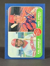 Paul O'Neill 1986 Fleer RC Major League Prospect On Card AUTO Rookie Reds. rookie card picture