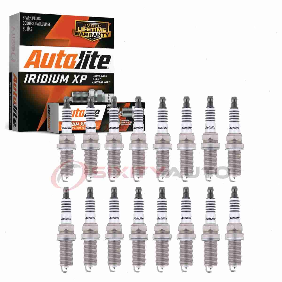 16 pc Autolite Iridium XP Spark Plugs for 2005-2011 Mercedes-Benz G55 AMG xv