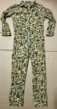 Vintage Duck Camouflage Coveralls Lightweight Unlined Mens Size M-L