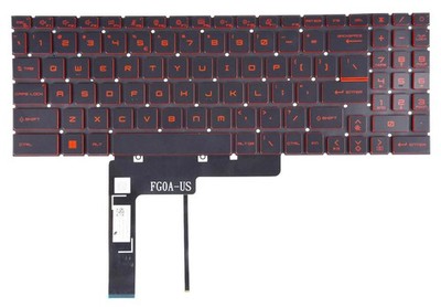Backlit Keyboard for MSI Katana GF66 GF76 11UE 11UC 11UD 12UD Pulse GL66 GL76...