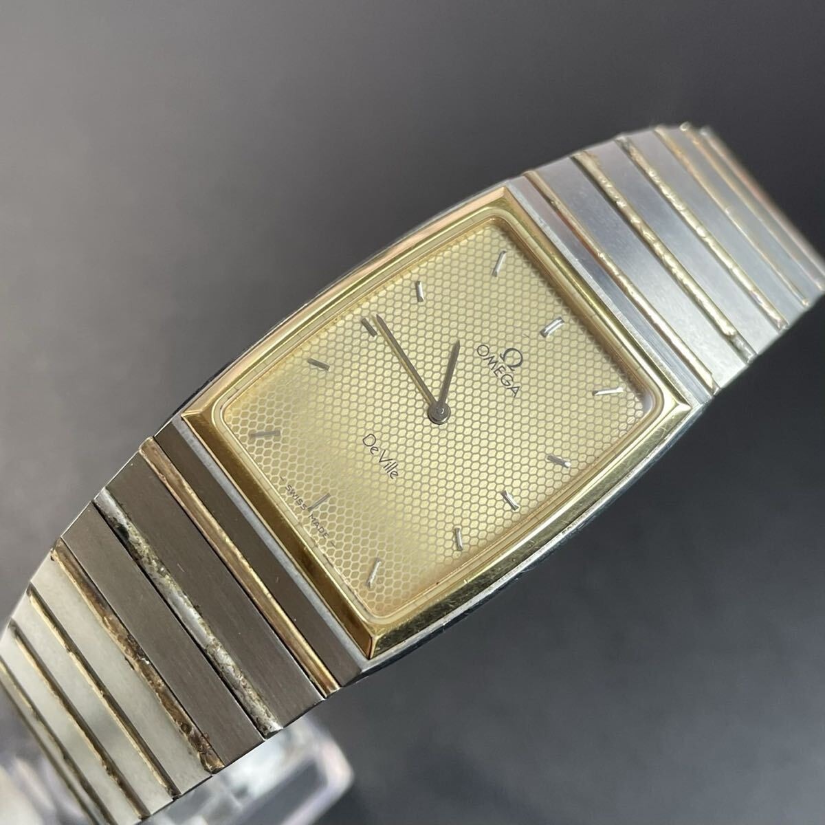 Working  Omega Wristwatch Devil Rectangular Men s… - image 1