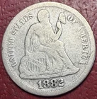 1882 Seated Liberty Dime. Free Shipping