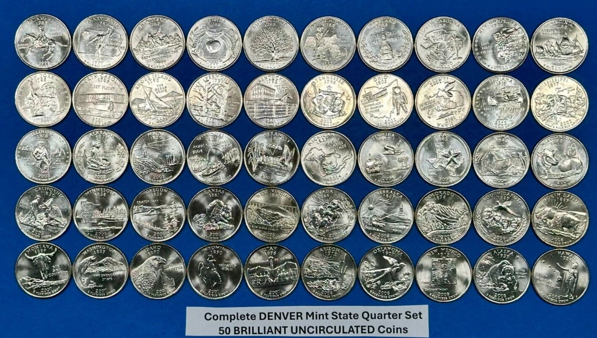 アメリカ州コレクション (1999-2008) 完全50州クォーター付き アメリカ州コインコレクション (1999-2008) 完全50州クォーター付き