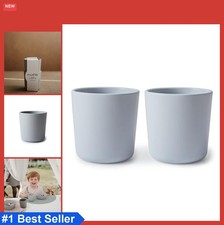 Kids Cups Set of 2 225ml 7.6oz BPA Free Plastic Toddler Drinking Dishwasher Safe