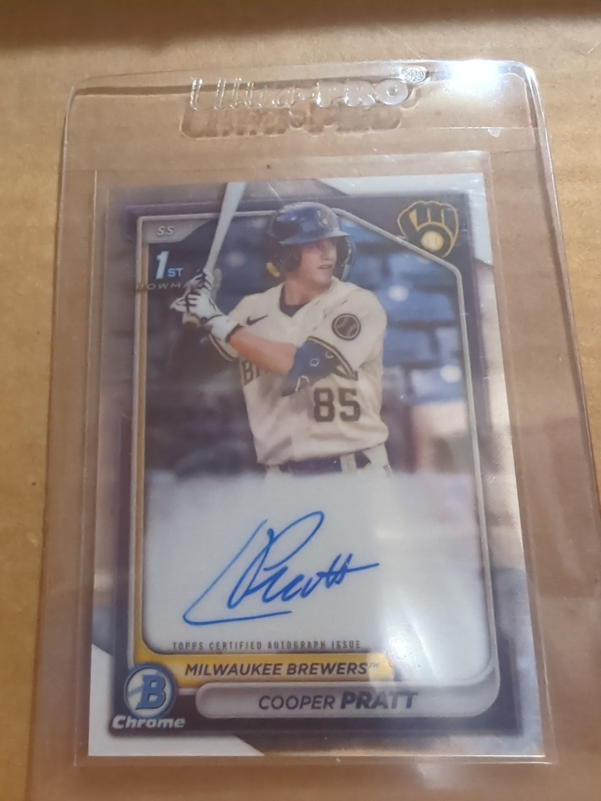 2024 Bowman - Chrome Prospect Autographs Cooper Pratt #CPA-CPR (AU, RC)