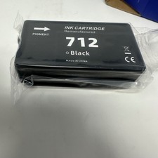 712 Black Pigment Ink Cartridge Replacement for HP DesignJet 712 black only