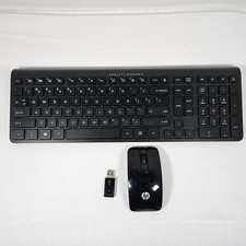 HP SK2061 Bluetooth Keyboard  SM2061 Wireless Mouse w/ Receiver TESTED WORKS