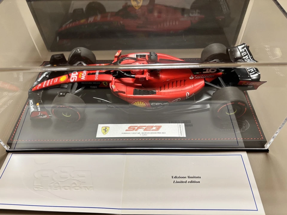 BBR 1/18 Ferrari SF-23 2023 Bahrain GP C. Leclerc Limited 200 - Immagine 2 di 4