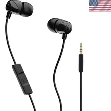 Jib Wired Earbuds: Noise Isolating  Travel-friendly with 3.5mm AUX - Black
