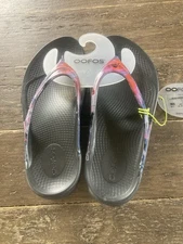 Oofos Oolala Limited Recovery Sandals Size 8 Women Color Canyon Sunlight New!
