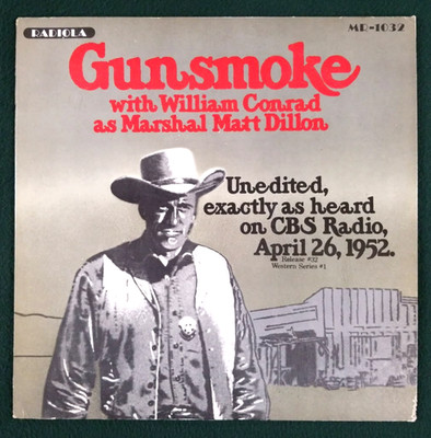 Gunsmoke/Roy Rogers Radiola MR-1032 1974 Old Time Radio LP Western Series #1