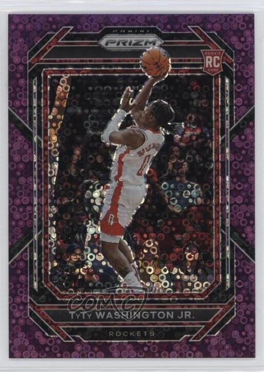 2022 Panini Prizm Fast Break Purple 5/75 TyTy Washington Jr #243 Rookie RC 12cn