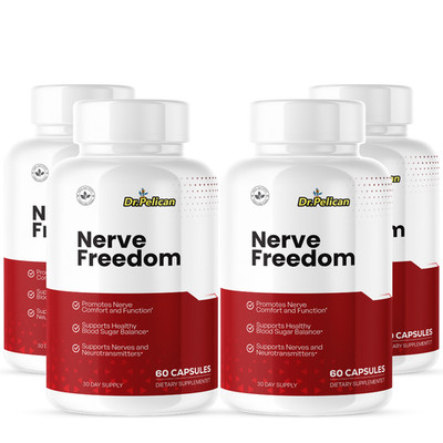 Nerve Freedom- Nerve Health & Brain Support- 4 Bottles- 240 Capsules