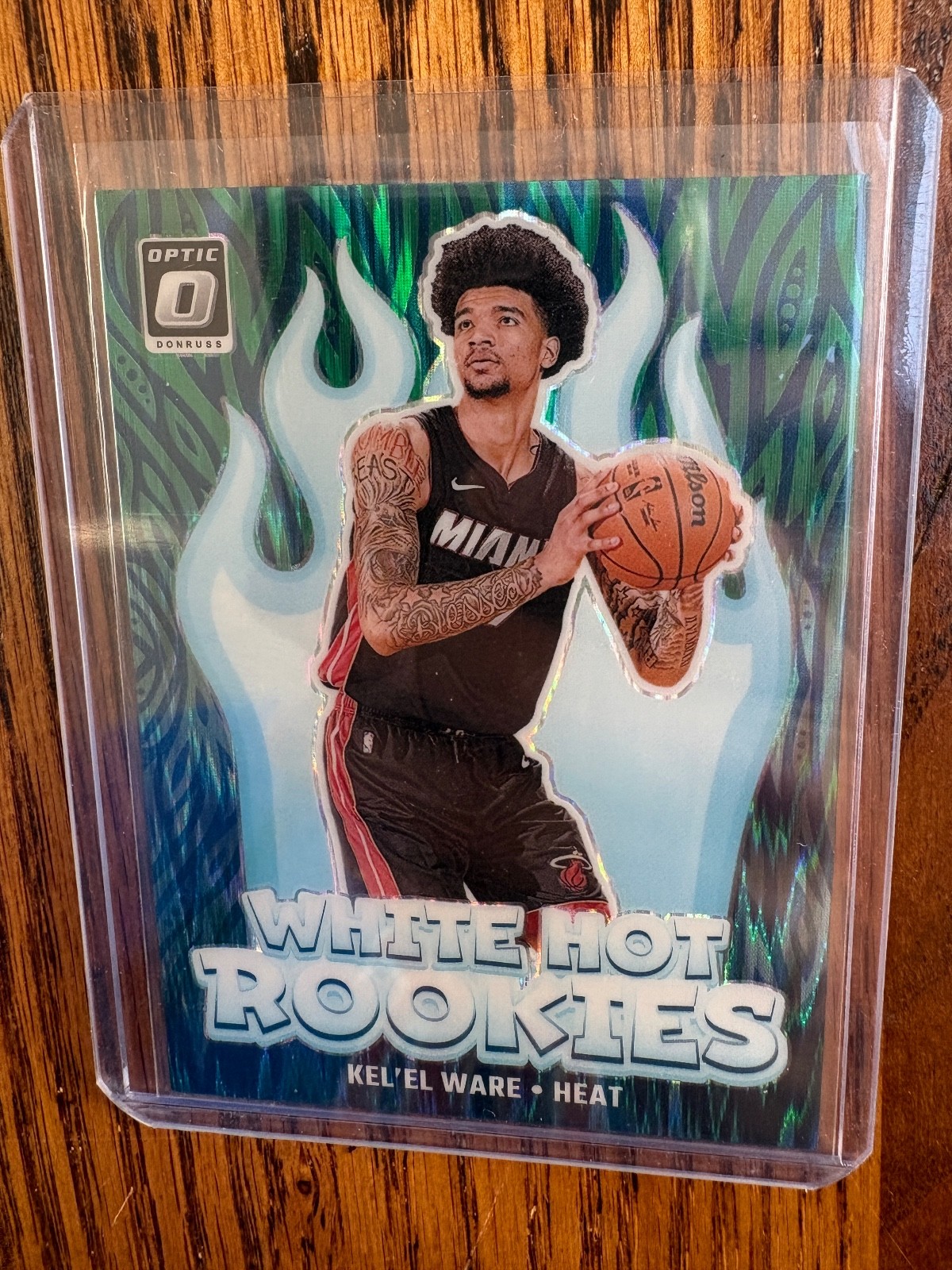 2024-25 Panini Donruss Optic #5 Kel'el Ware White Hot Rookies Green Shock /149