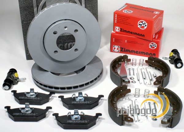 Zimmermann Bremsscheiben BeläGe Vorne Bremsbacken ZubehöR Hinten FüR Seat Mii-image